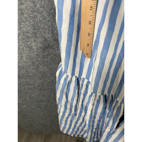 Old Navy Dress Womens Extra Large Blue Striped Tiered Maxi Sundress Nautical - Picture 8 of 11